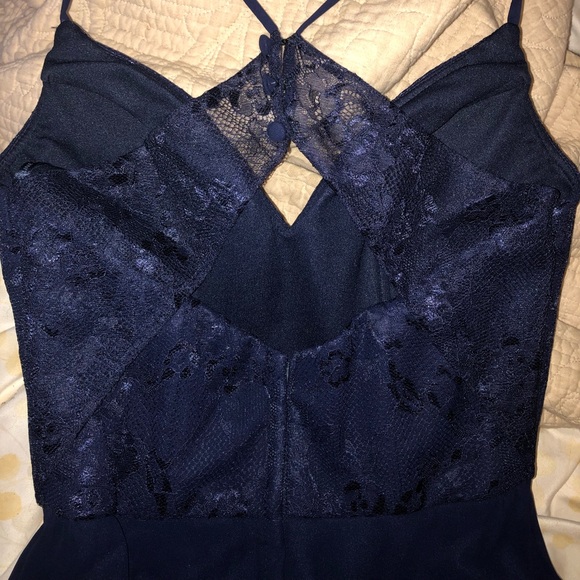 Navy Bridesmaid Dress - Picture 2 of 8